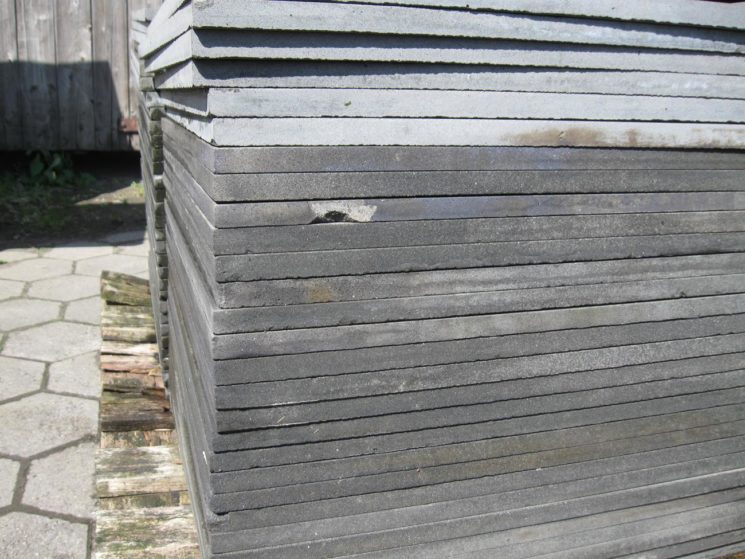 Terrassenolatten Basalt geschliffen 2 cm 5