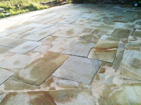 Terrassenplatten Polygonal