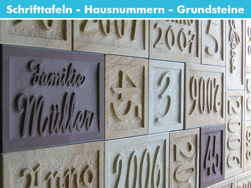 Foto von "SCHRIFTTAFELN, GRUNDSTEINE, HAUSNUMMERN"