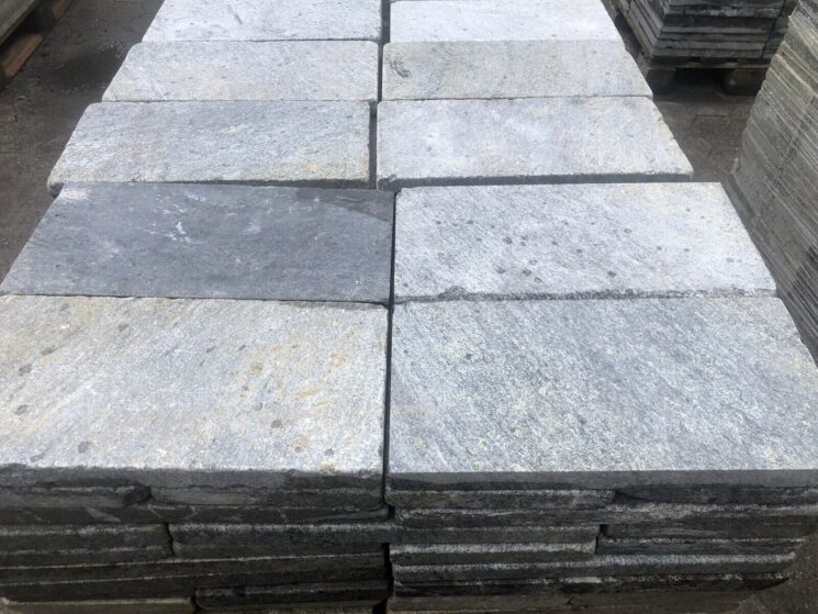 Terrassenplatten 40 Qm Marmor Ocean grey grau grün Natursteinplatten 40x20cm Restposten – Bild 6