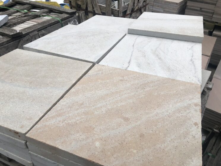 Terrassenplatten Sandstein Grau Geschliffen 34 Qm 40x40cm Und 50x50cm Restposten