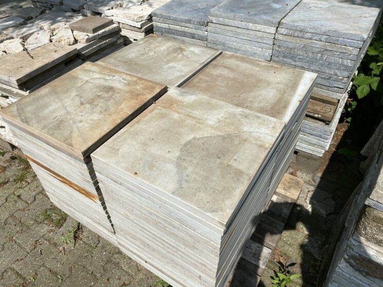 Terrassenplatten Sandstein Grau Geschliffen 34 Qm 40x40cm Und 50x50cm Restposten – Bild 6
