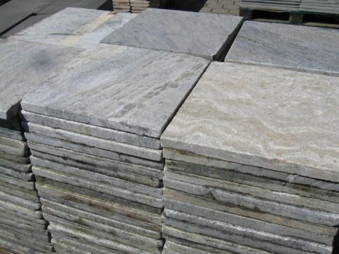 Terrassenplatten 40 Qm Marmor Ocean grey grau grün Natursteinplatten 40x40cm