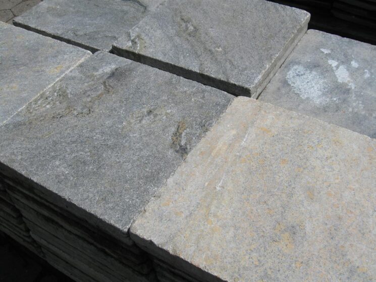 Terrassenplatten 40 Qm Marmor Ocean grey grau grün Natursteinplatten 40x40cm – Bild 4
